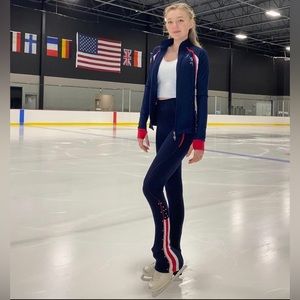 USA set for ice skating (leggings) jacket sold separately